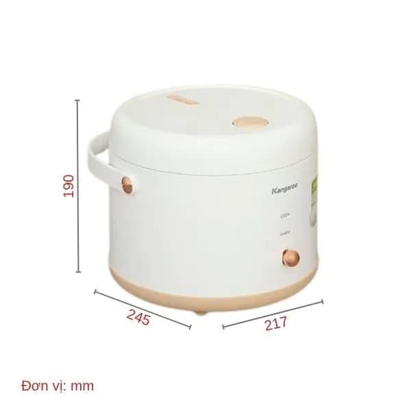 So sánh giá Nồi cơm nắp gài Kangaroo 0.8 lít KGRC08M3 rẻ nhất? - Ảnh 5