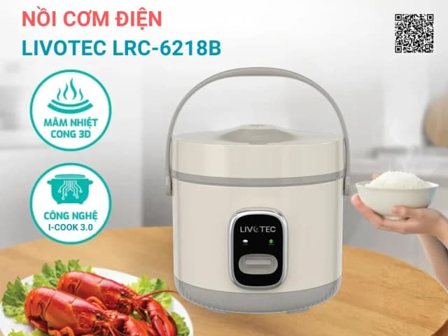 So sánh giá Nồi cơm nắp gài Livotec 1.8 lít LRC-6218B rẻ nhất? - Ảnh 2