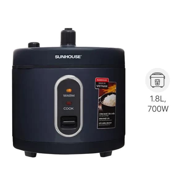 Nồi cơm nắp gài Sunhouse 1.8 lít SHD8632 - Ảnh 3
