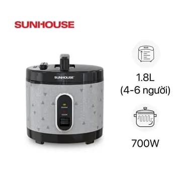 So sánh giá Nồi cơm nắp gài Sunhouse 1.8 lít SHD8630 rẻ nhất? - Ảnh 6