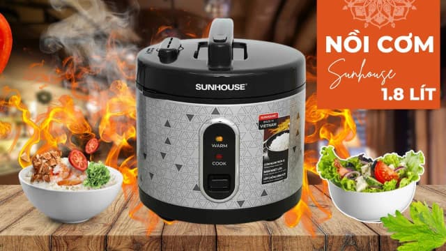 So sánh giá Nồi cơm nắp gài Sunhouse 1.8 lít SHD8630 rẻ nhất? - Ảnh 9