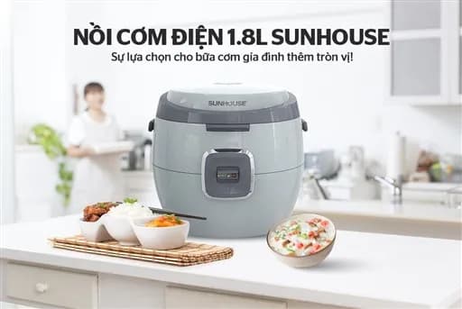 So sánh giá Nồi cơm nắp gài Sunhouse 1.8 lít SHD8663G rẻ nhất? - Ảnh 3