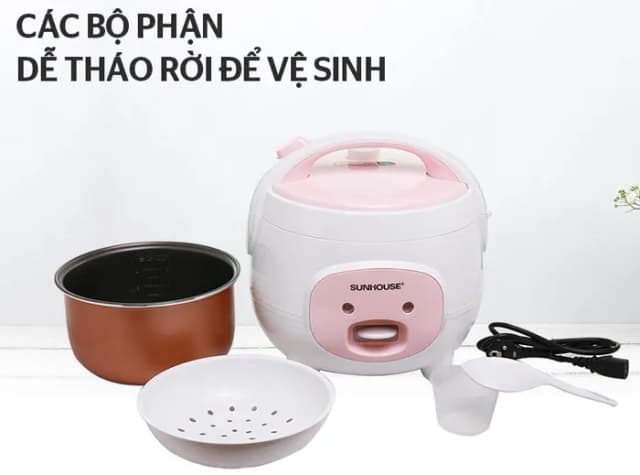 So sánh giá Nồi cơm nắp gài Sunhouse 1.8 lít SHD8607W rẻ nhất? - Ảnh 12