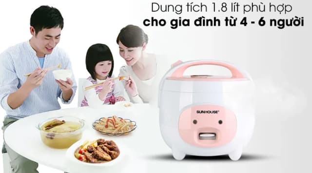 So sánh giá Nồi cơm nắp gài Sunhouse 1.8 lít SHD8607W rẻ nhất? - Ảnh 13