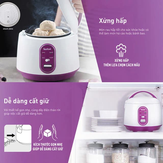 So sánh giá Nồi cơm nắp gài Tefal 0.7 lít RK224168 rẻ nhất? - Ảnh 12
