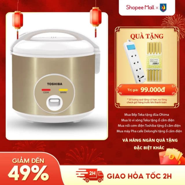 So sánh giá Nồi cơm nắp gài Toshiba 1 lít RC-10JH1TVN(N) rẻ nhất? - Ảnh 9