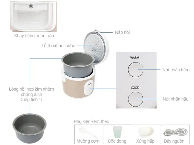 So sánh giá Nồi cơm nắp gài Toshiba 1 lít RC-10JRUVN(W) rẻ nhất? - Ảnh 14