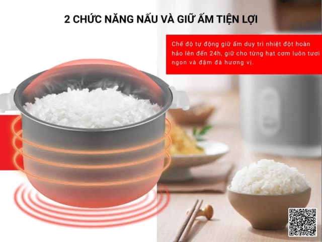 So sánh giá Nồi cơm nắp gài Toshiba 1.8 lít RC-18JRUVN(W) rẻ nhất? - Ảnh 6