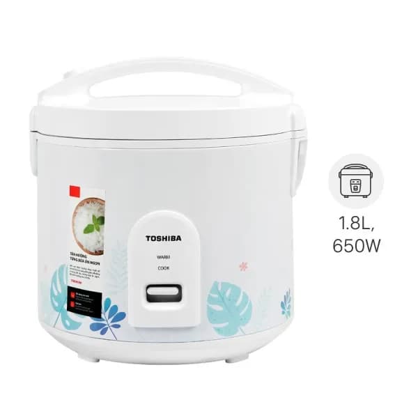 Nồi cơm nắp gài Toshiba 1.8 lít RC-18JH2PV(B) - Ảnh 8