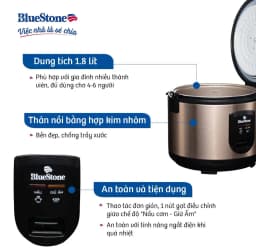 Nồi cơm nắp rời Bluestone 1.8 lít CRB-5419 - Giá rẻ nhất hôm nay - Ảnh 1