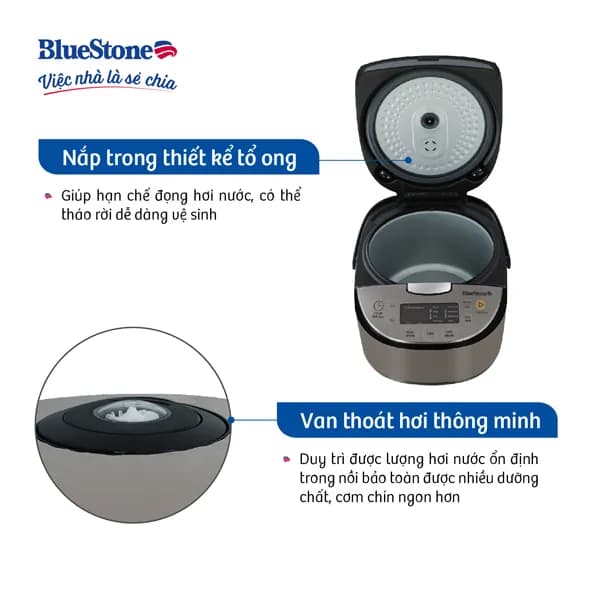Top 1 so sánh giá Nồi cơm nắp rời Bluestone 1.8 lít CRB-5419 - Tìm sản phẩm giá rẻ nhất - Ảnh 15