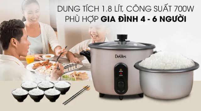 So sánh giá Nồi cơm nắp rời Delites 1.8 lít RC-10W003 rẻ nhất? - Ảnh 17