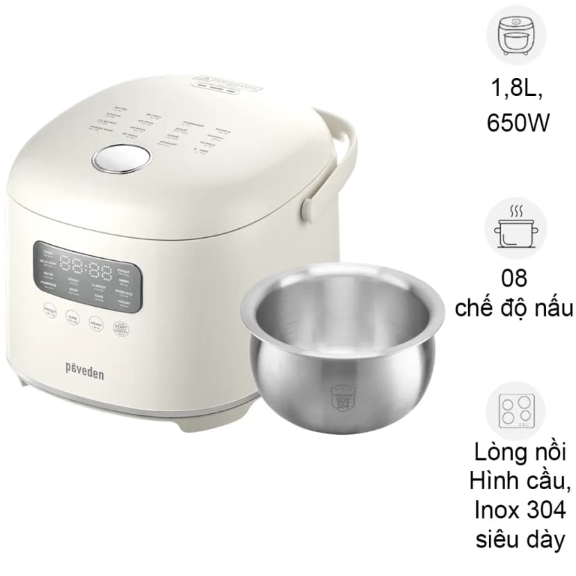 So sánh giá Nồi cơm nắp rời Paveden 10 lít PRC-1030GR - Tìm sản phẩm giá rẻ nhất - Ảnh 14