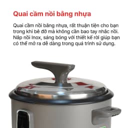 Nồi cơm nắp rời Paveden 5.6 lít PRC-619GR - Giá rẻ nhất hôm nay - Ảnh 4