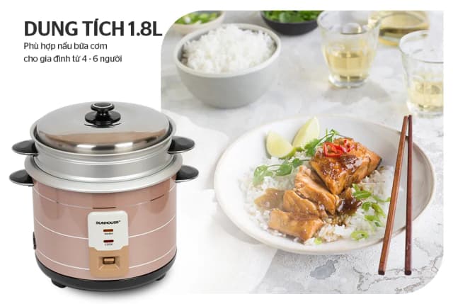 So sánh giá Nồi cơm nắp rời Sunhouse 1.8 lít SHD8125 rẻ nhất? - Ảnh 12