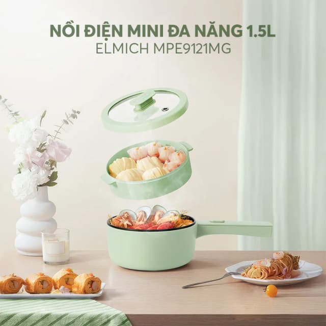 So sánh giá Nồi lẩu đa năng Elmich MPE-9121MG 1.5 lít rẻ nhất? - Ảnh 7
