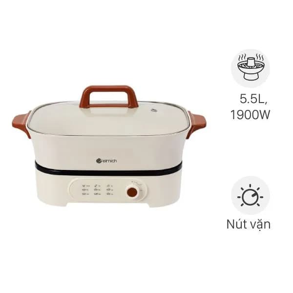 Nồi lẩu điện 2 ngăn Elmich MPE1299 5.5 lít - Ảnh 12