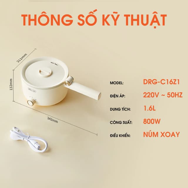 Top 1 so sánh giá Nồi lẩu điện Bear MC-4H16G 1.6 lít - Tìm sản phẩm giá rẻ nhất - Ảnh 5