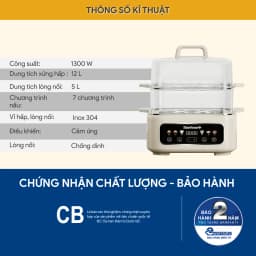 So sánh giá Nồi lẩu hấp đa năng BlueStone MPB-7238 17 lít - Tìm sản phẩm giá rẻ nhất - Ảnh 14