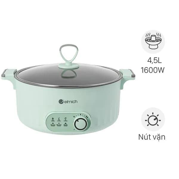 So sánh giá Nồi lẩu điện Elmich MPE1298 4.5 lít - Tìm sản phẩm giá rẻ nhất - Ảnh 1