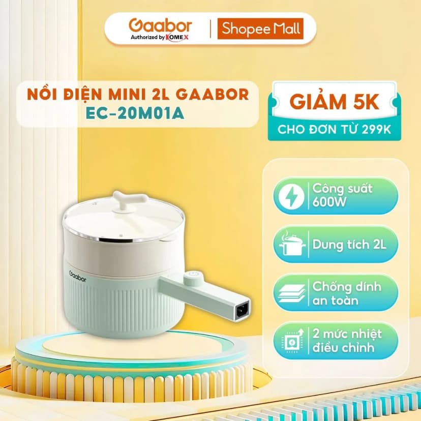 Nồi lẩu điện Gaabor EC-20M01A 2 lít - Giá rẻ nhất hôm nay - Ảnh 15