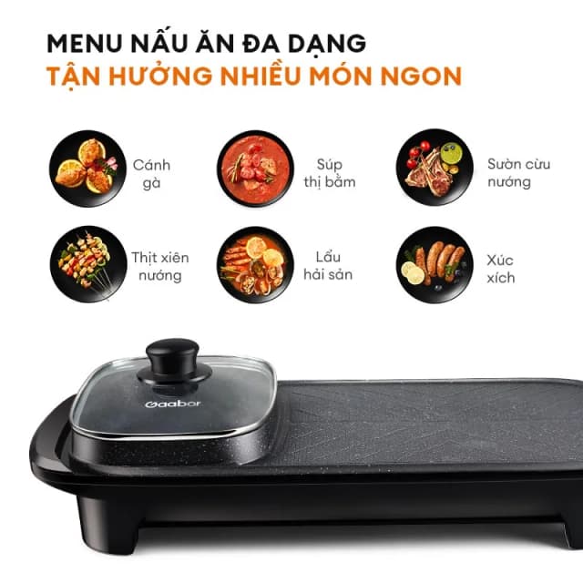 So sánh giá Nồi lẩu điện Gaabor GH-M13A 2 lít rẻ nhất? - Ảnh 6