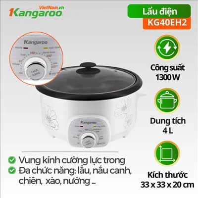 So sánh giá Nồi lẩu điện Kangaroo KG50EH1 5 lít rẻ nhất? - Ảnh 16