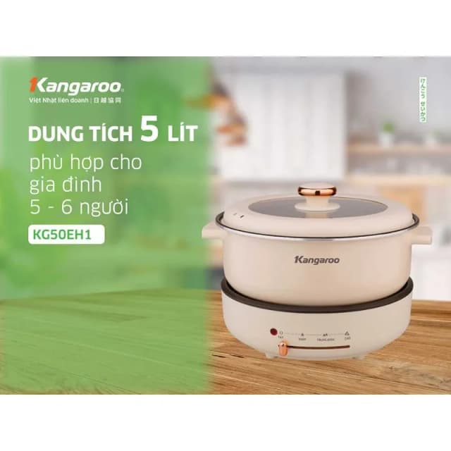 So sánh giá Nồi lẩu điện Kangaroo KG50EH1 5 lít rẻ nhất? - Ảnh 4