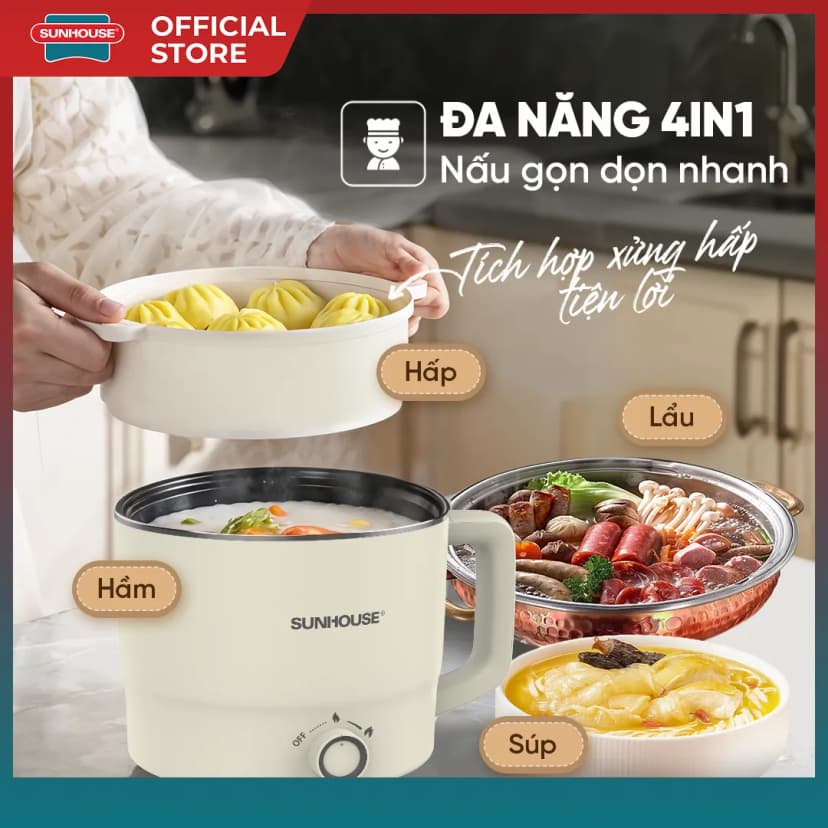 So sánh giá Nồi lẩu điện Sunhouse SHD4517 2 lít - Tìm sản phẩm giá rẻ nhất - Ảnh 16