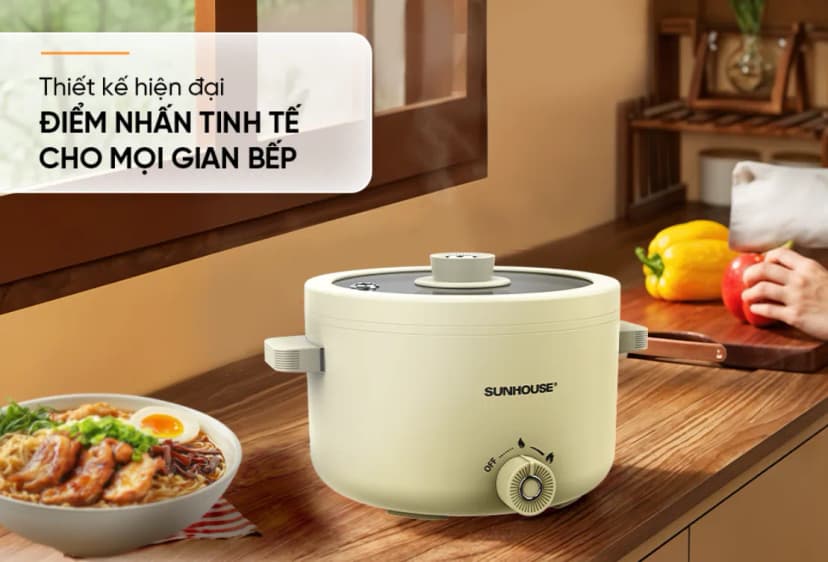 So sánh giá Nồi lẩu điện Sunhouse SHD4517 2 lít - Tìm sản phẩm giá rẻ nhất - Ảnh 4
