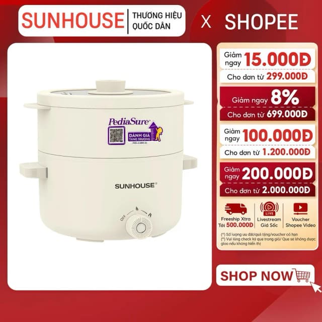 Top 1 so sánh giá Nồi lẩu điện Sunhouse SHD4517 2 lít - Tìm sản phẩm giá rẻ nhất - Ảnh 8