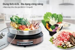 Nồi lẩu điện Sunhouse SHD4526 4 lít - Giá rẻ nhất hôm nay - Ảnh 16
