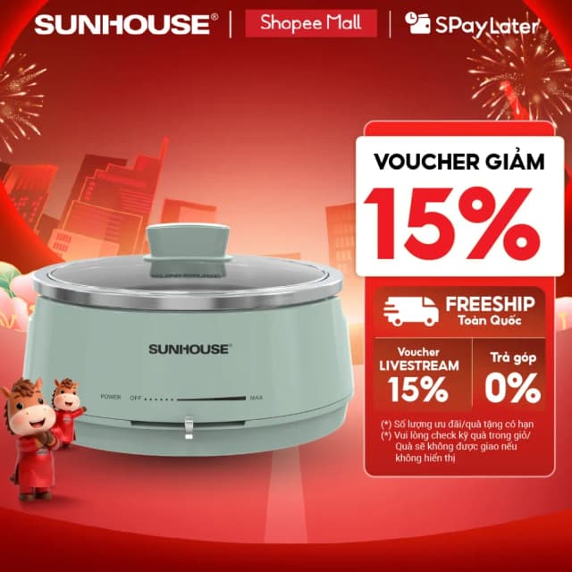 So sánh giá Nồi lẩu điện Sunhouse SHD4543 4 lít rẻ nhất? - Ảnh 18