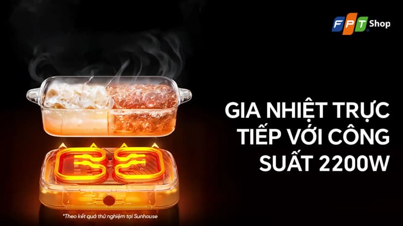Nồi lẩu điện Sunhouse SHD4568 6 lít - Giá rẻ nhất hôm nay - Ảnh 2