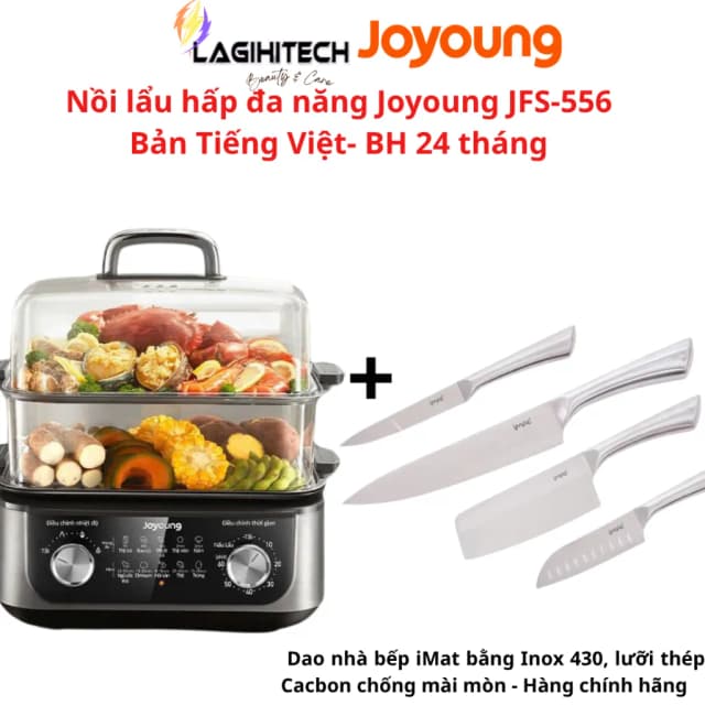 Top 1 so sánh giá Nồi lẩu hấp đa năng Joyoung JFS-556 16 lít - Tìm sản phẩm giá rẻ nhất - Ảnh 3