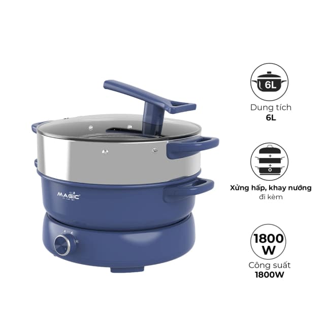 So sánh giá Nồi lẩu hấp đa năng Magic Eco AC-282 6 lít rẻ nhất? - Ảnh 5