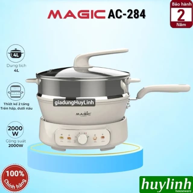 So sánh giá Nồi lẩu hấp đa năng Magic Eco AC-284 4 lít rẻ nhất? - Ảnh 3