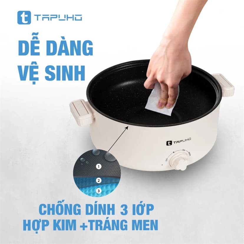 Nồi lẩu hấp đa năng Rapido RFM45YSM-1 4.5 lít - Giá rẻ nhất hôm nay - Ảnh 19