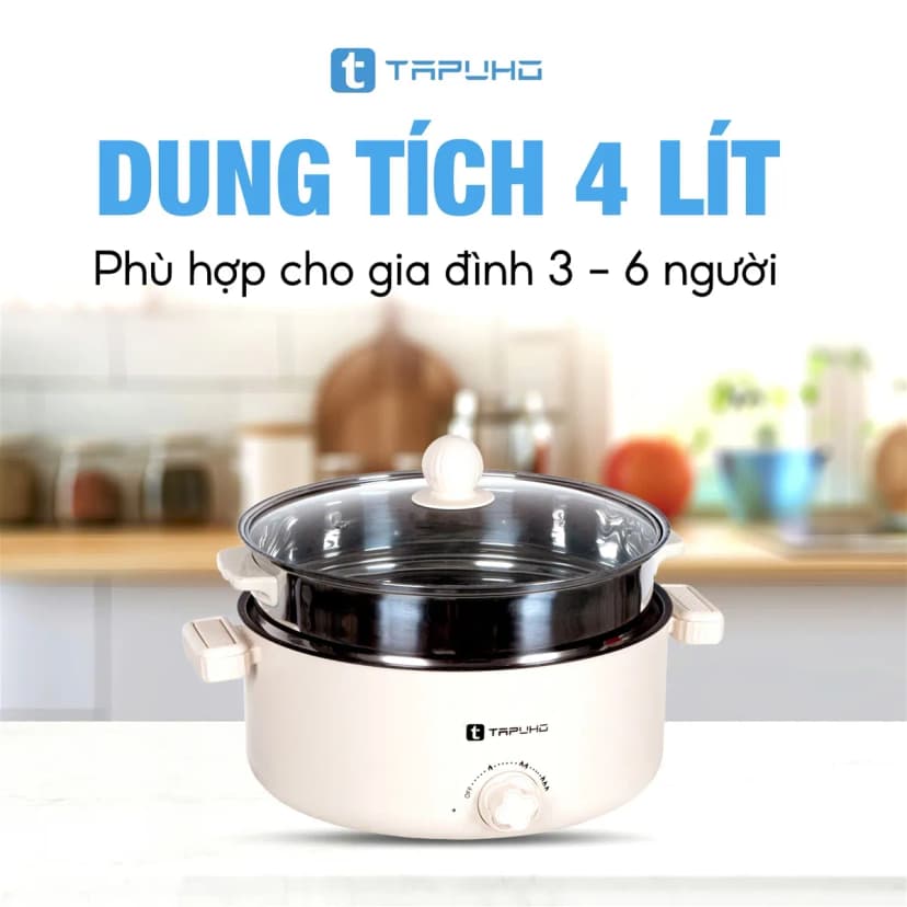 Nồi lẩu hấp đa năng Rapido RFM45YSM-1 4.5 lít - Giá rẻ nhất hôm nay - Ảnh 3