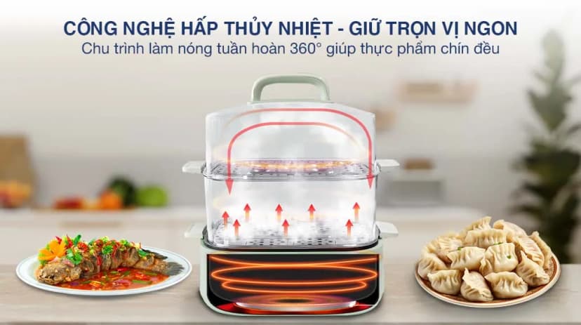 Nồi lẩu hấp đa năng Rapido RFM45YSM-1 4.5 lít - Giá rẻ nhất hôm nay - Ảnh 8
