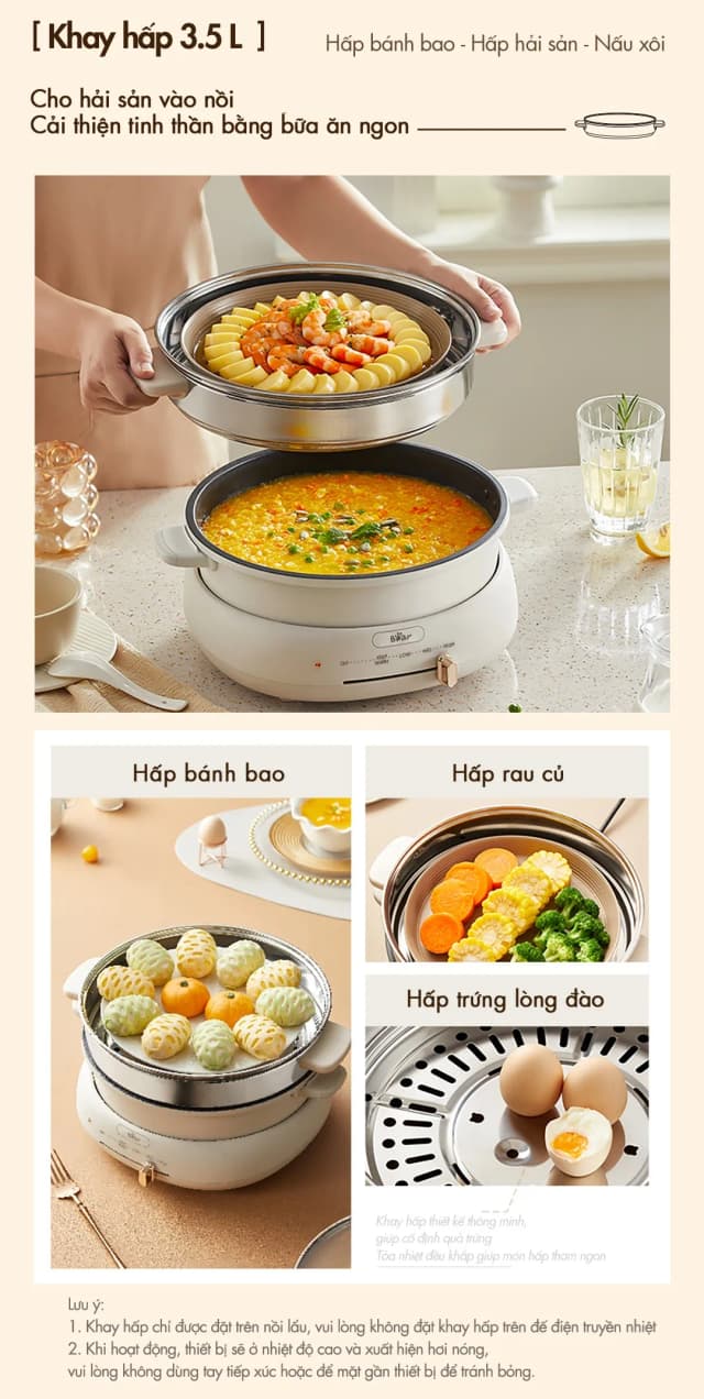 Top 1 so sánh giá Nồi lẩu hấp đa năng Unie UE668 10 lít - Tìm sản phẩm giá rẻ nhất - Ảnh 57