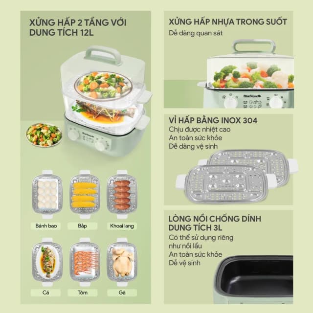 Top 1 so sánh giá Nồi lẩu hấp đa năng Unie UE668 10 lít - Tìm sản phẩm giá rẻ nhất - Ảnh 76