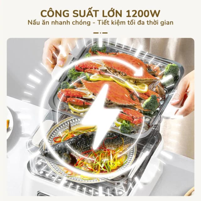 Top 1 so sánh giá Nồi lẩu hấp đa năng Unie UE668 10 lít - Tìm sản phẩm giá rẻ nhất - Ảnh 10