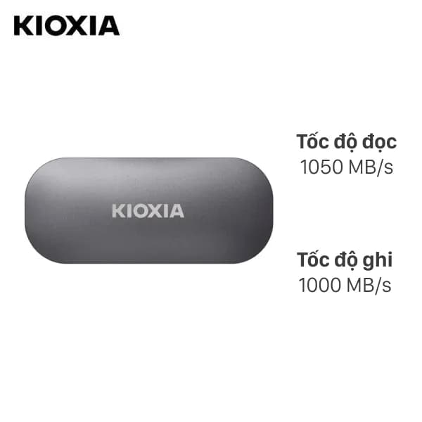 Ổ cứng SSD 500GB Kioxia Exceria Plus Portable LXD10S500GG8 - Giá rẻ nhất hôm nay - Ảnh 1