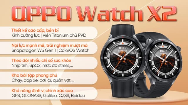 So sánh giá Oppo Watch X2 46mm dây cao su rẻ nhất? - Ảnh 4
