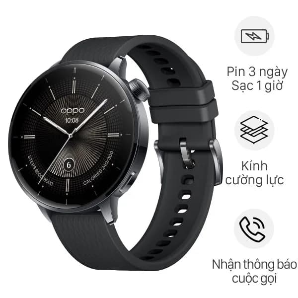OPPO Watch X2 mini 43mm dây cao su - Ảnh 2