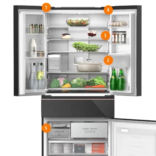 So sánh giá Tủ lạnh Panasonic Inverter 540 lít Multi Door PRIME+ Edition NR-YW590YMMV rẻ nhất? - Ảnh 16