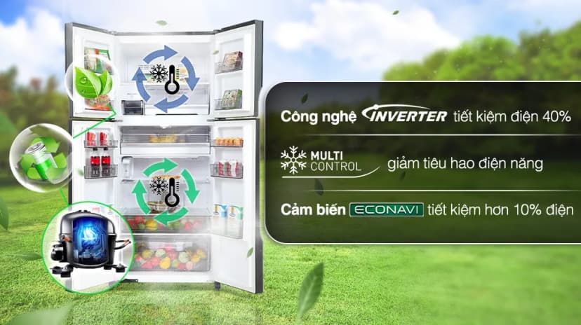 Tủ lạnh Panasonic Inverter 550 lít Multi Door NR-DZ601YGKV - Giá rẻ nhất hôm nay - Ảnh 3