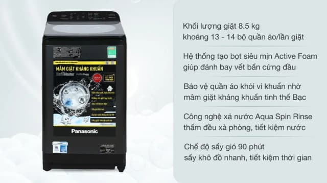 So sánh giá Máy giặt Panasonic 8.5 Kg NA-F85A9BRV rẻ nhất? - Ảnh 6