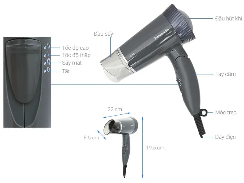 So sánh giá Máy sấy tóc Panasonic EH-ND57-H645 - Tìm sản phẩm giá rẻ nhất - Ảnh 2